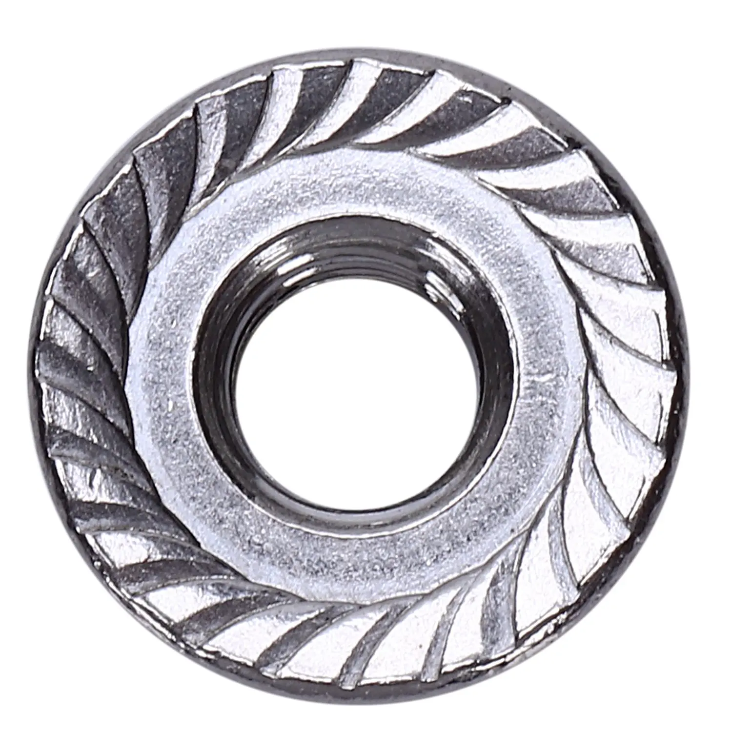 A79I 25 Pcs 304 Stainless Steel Serrated Flange Metric Hex Lock Nuts M6