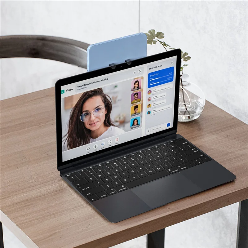 AED5-Anti Slip Supporto per telefono cellulare per Air Laptop Webcam Supporto mobile Continuità Supporto per fotocamera Cavalletto