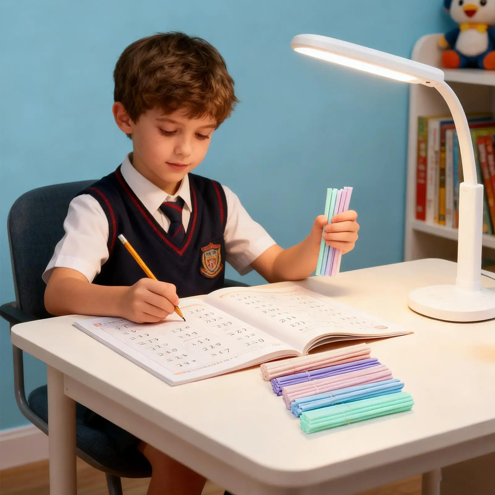 Counting Math Stick 100-Piece Learning Educational Toys Preschool Math Toys Kids Number Sticks For Boys Girls Children Preschool