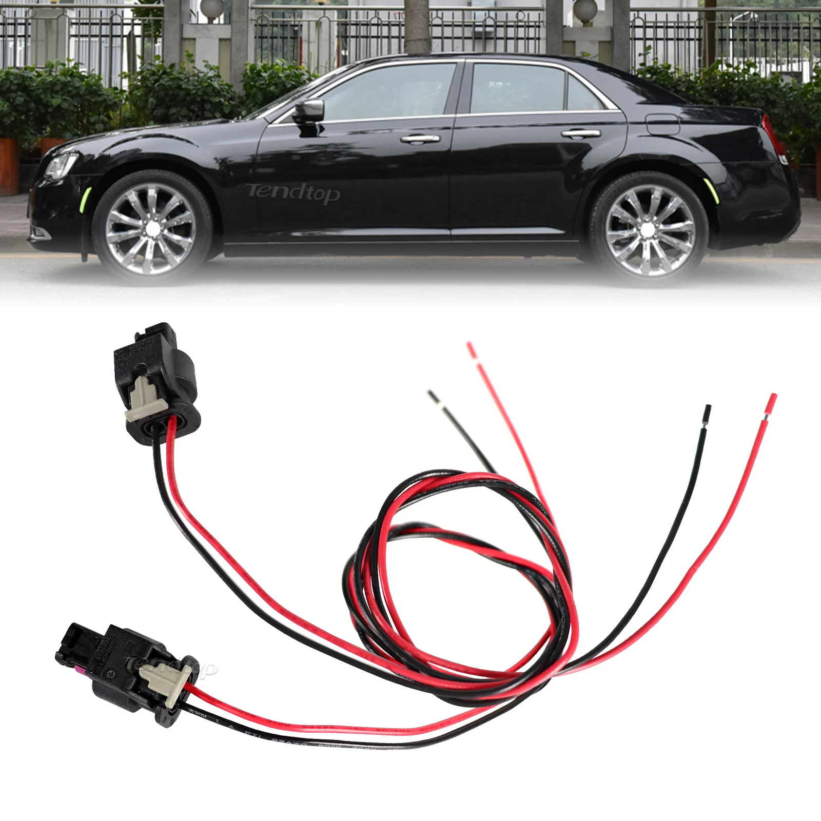 2pcs Side Marker Light Pigtail Connector Wire For Chrysler 300 300C