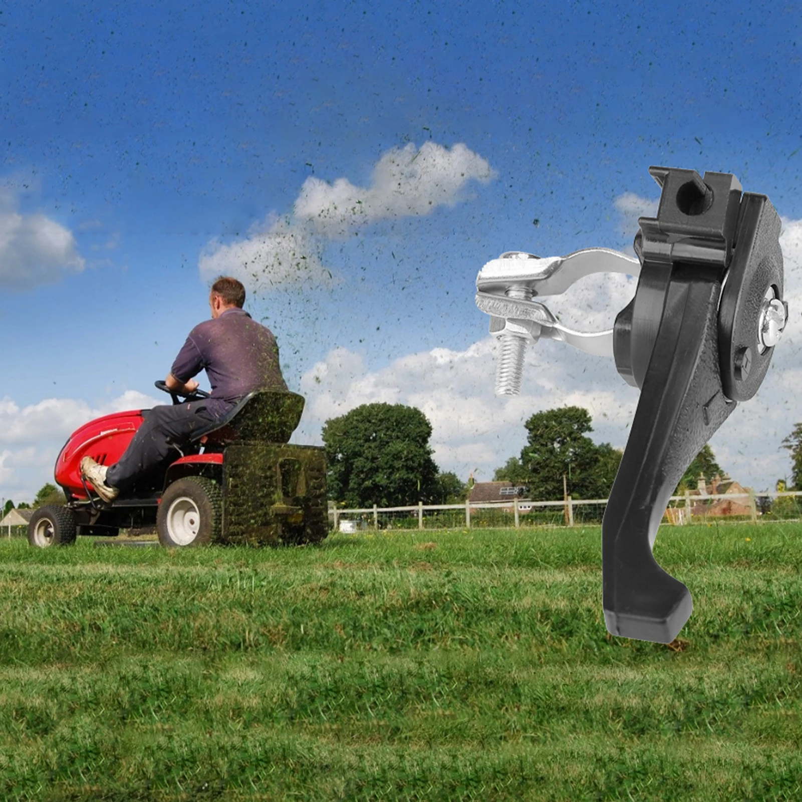 Lawnmower Control Part  Lawnmower Throttle Lever Fit for 19mm Handlebar Garden Agriculture Supply