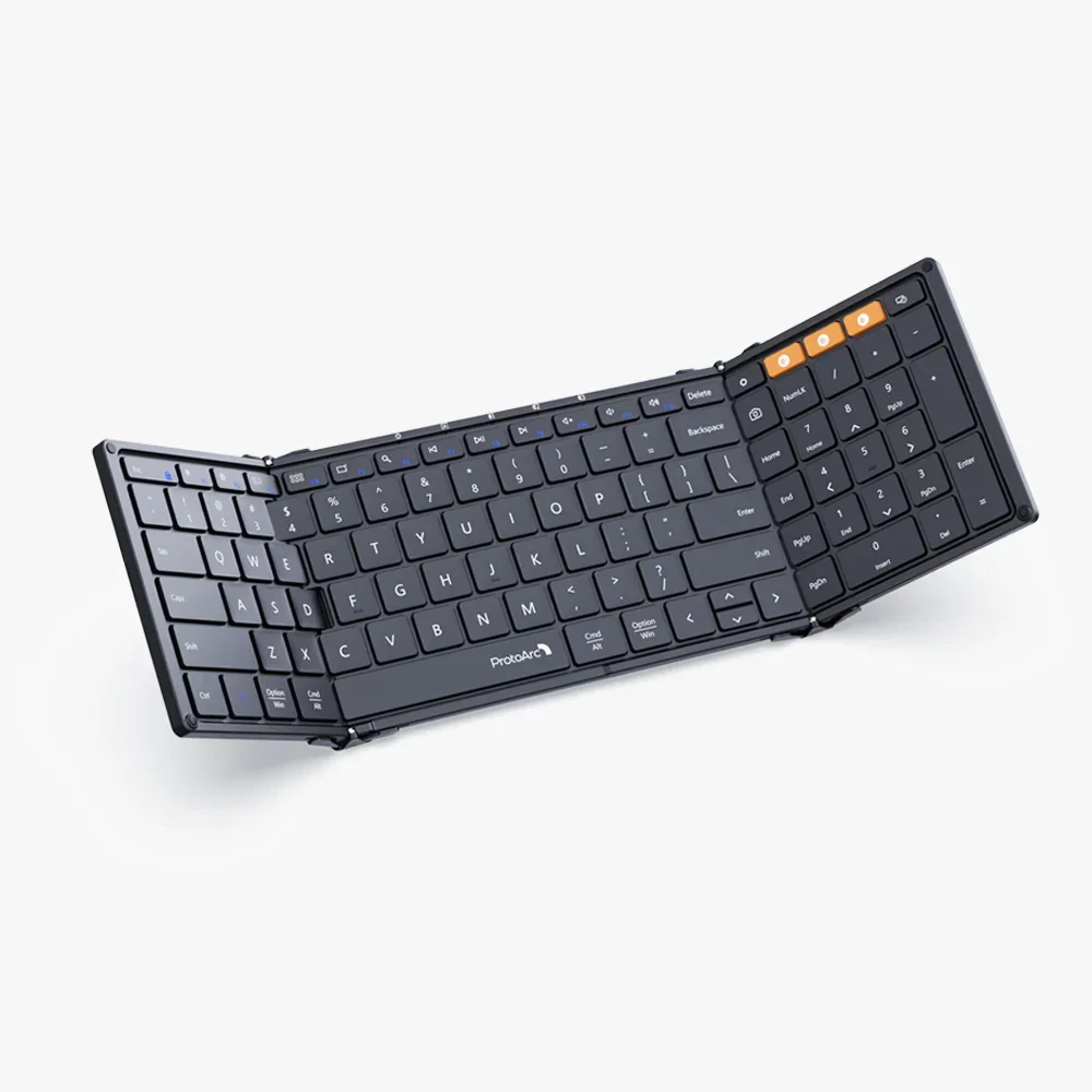 Opvouwbare Toetsenborden Met Numeriek Toetsenbord Bluetooth Draadloze Draagbare Silm Full-Sizet Opvouwbaar Toetsenbord Voor Computer Computer Pc Ipad - afbeelding 1