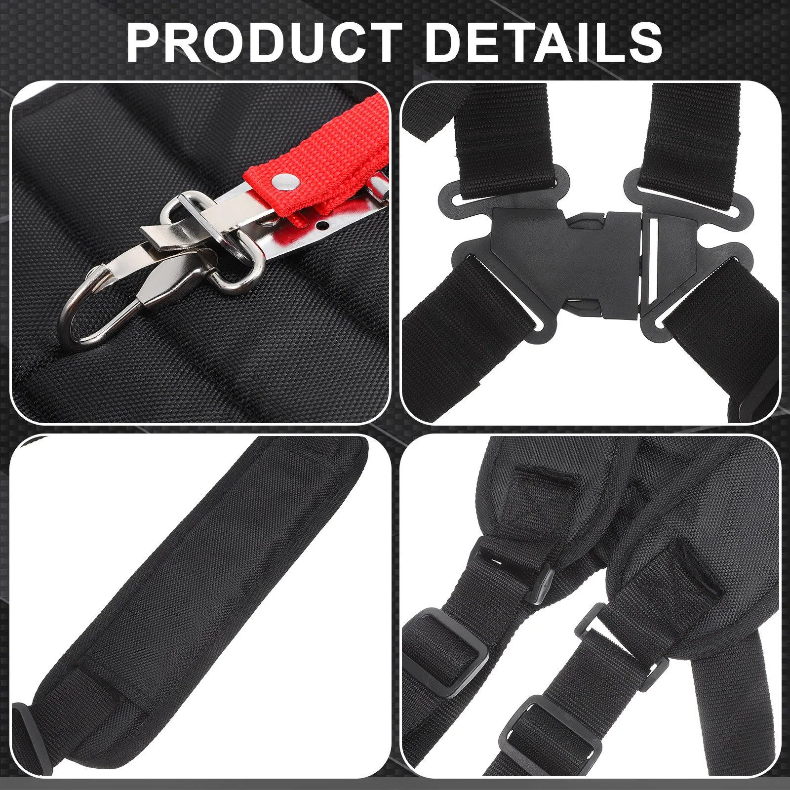 Grass Trimmer Shoulder Strap Reinforced Harness Comfortable Adjustable Waist Buckle Suitable Models Trimmer Belt Brush Cutter