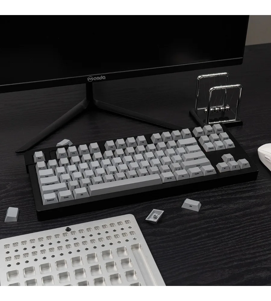 Wooting minimalist white/desert/same engraved black side engraved keycap PBT hot sublimation original magnetic axis