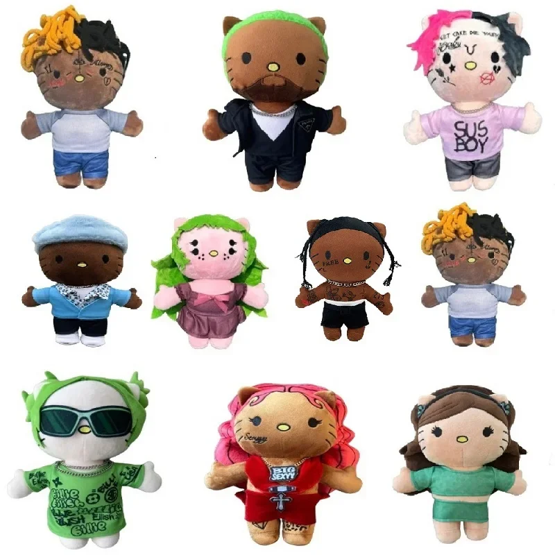 Travis Scott Plush Doll Hello Selena Plush Toys Cute Cartoon Anime Plush Doll Soft Stuffed Dolls Room Decoration Kids Toy Gifts