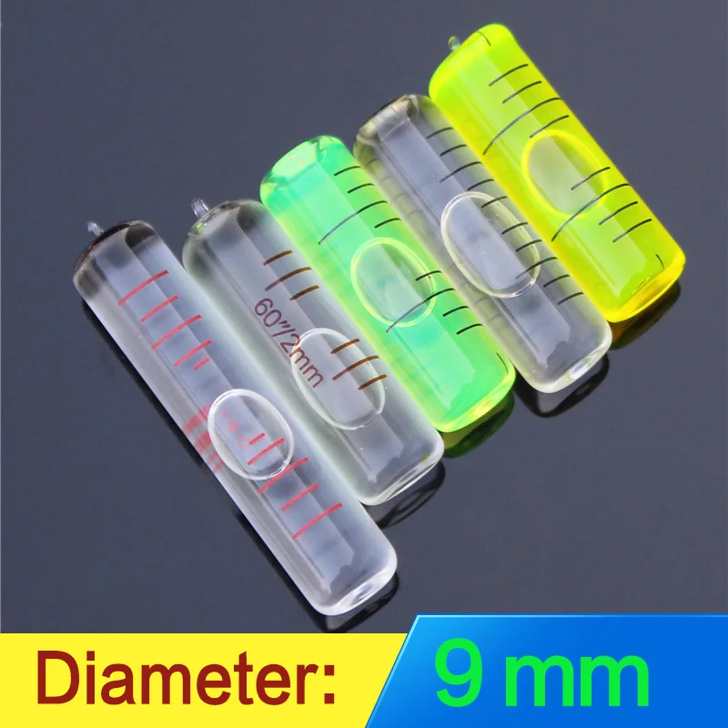 QASE 8*23mm DA3 High Precision Glass Level glass level bubble Cylindrical Bubble Spirit Level White Water