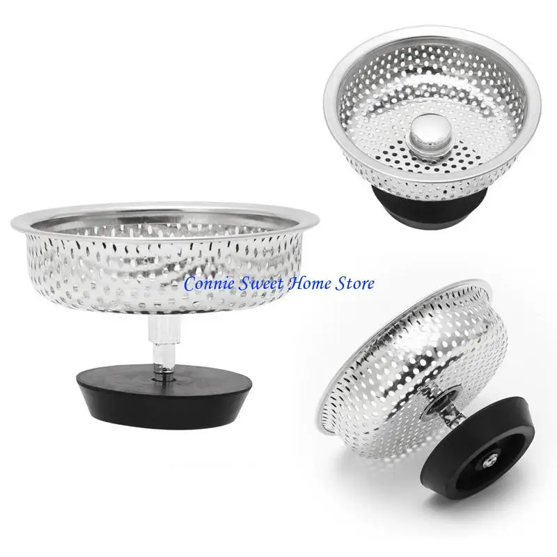 LXAF Mesh Kitchen Stainless Steel Sink Strainer Disposer Plug Drain Stopper Filter