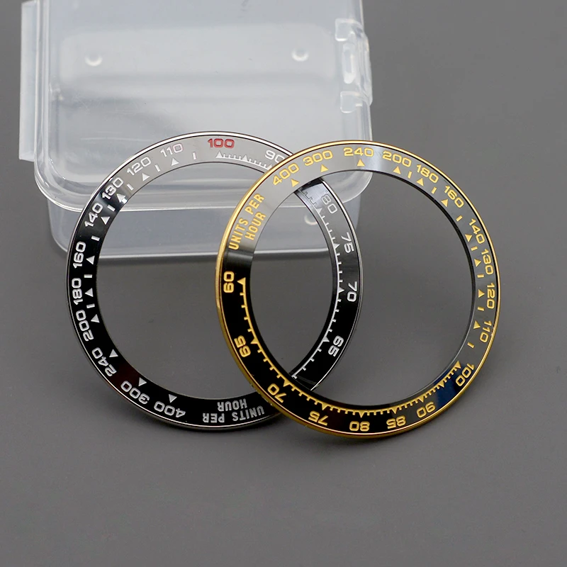 38.5*30.6mm 126518 126509 126505 relógio moldura de cerâmica inserção caber dayt ona 126518 126509 sub yach peças de relógio