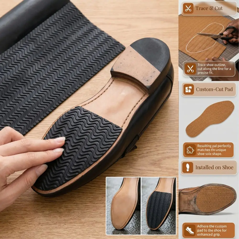 

HOT Rubber Anti-slip Shoe Soles Wearable Shoes Outsole Replaceable Women Shoes Wearable Pads Repair Patch Sheet Mat Shoes Pads