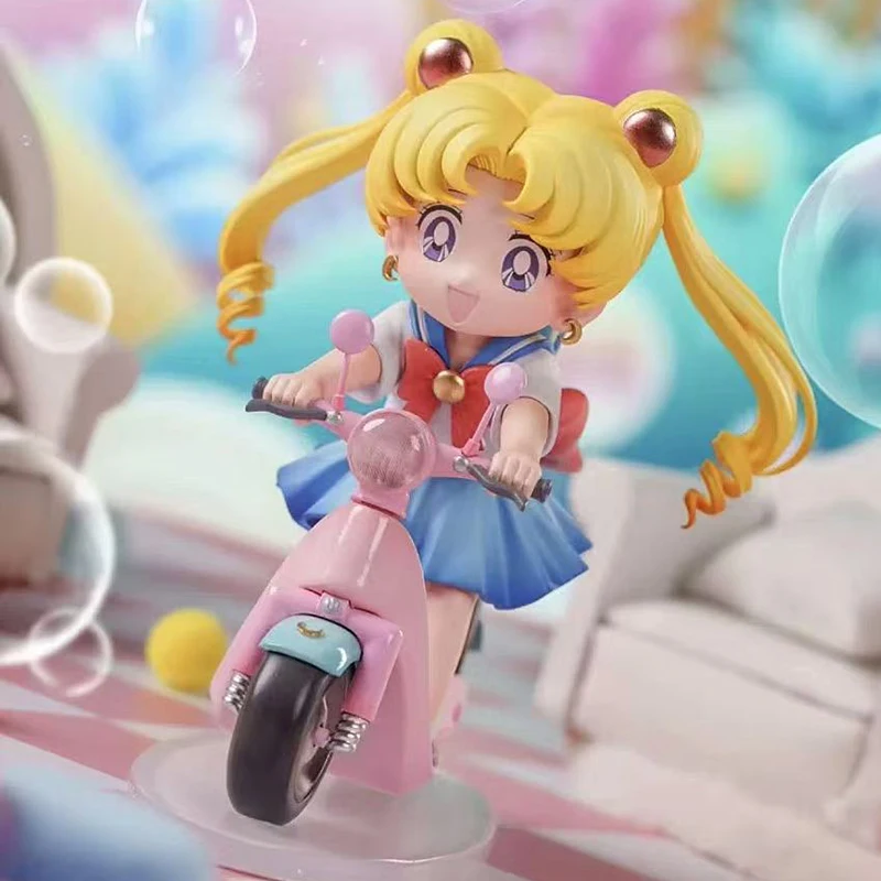 バンダイ 13 センチメートルセーラームーンの森ウサギミニモトムーンウサギ水アイスムーン Q バージョン GK アニメフィギュア玩具ギフト