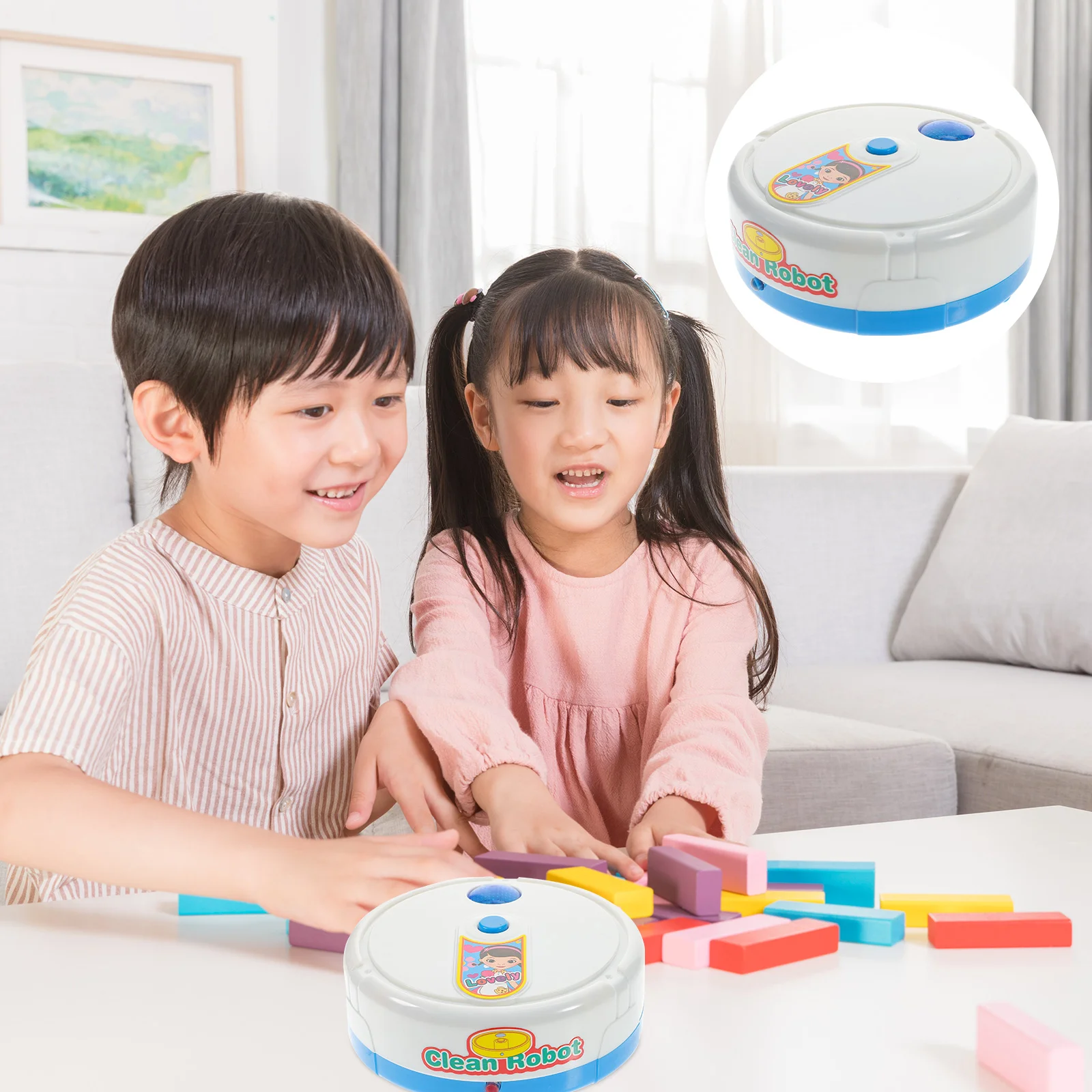 Vegen Robot Imitatie Schoonmaken Mini Speelgoed Robots Stofzuiger Huis Educatieve Grappige Abs Spelen Elektrische Peuter Baby