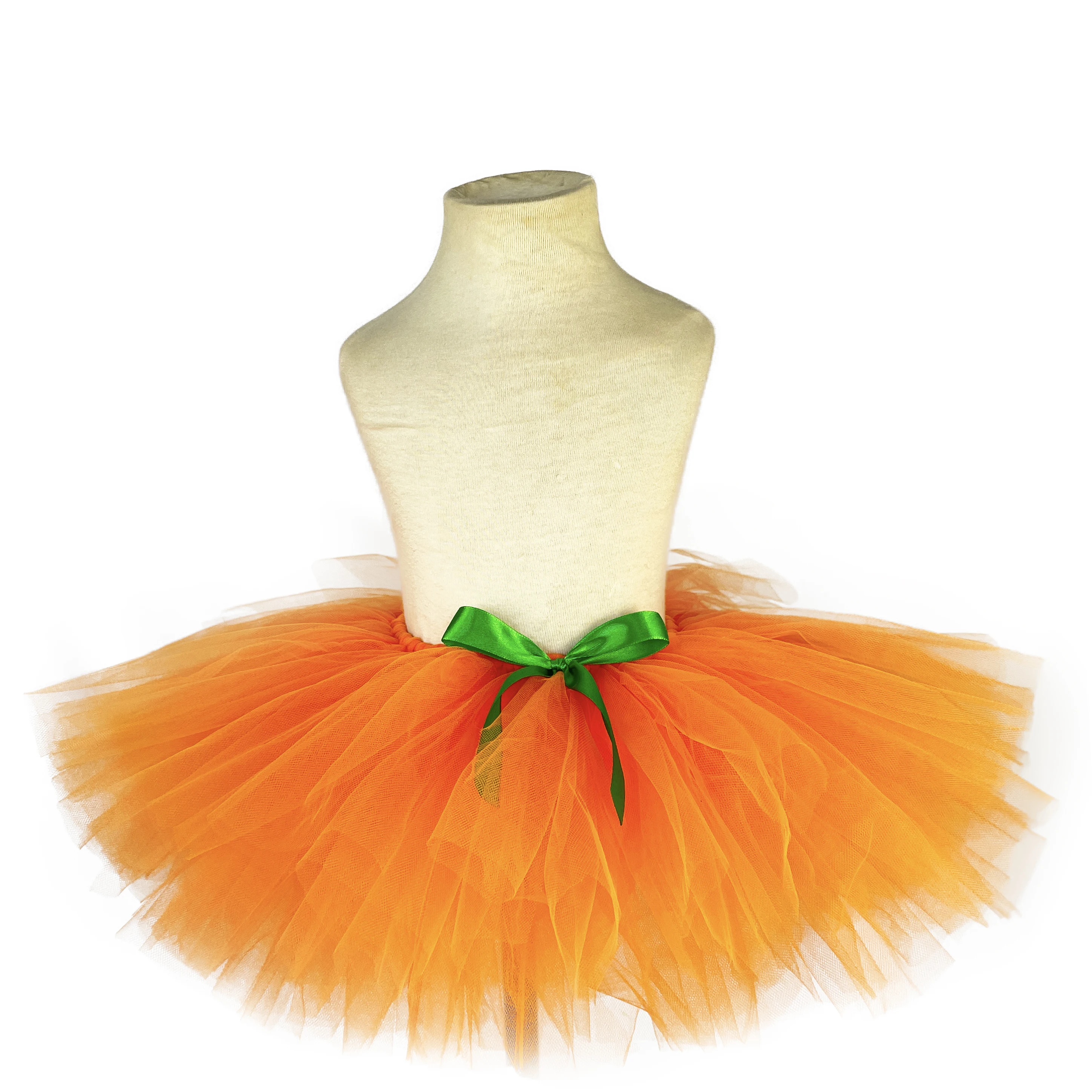 Girls Orange Rabbit Tutu Skirts Baby Easter Bunny Fairy Pettiskirts with Hairbow Kids Halloween Cosplay Party Costumes Skirt