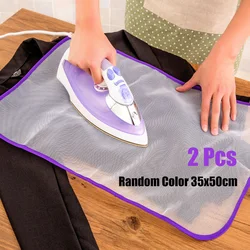 2x Ironing Board Covers Mesh Net Ironing Cloth Protect Garment Iron Clothes Pressing Pad Iron Random Colors