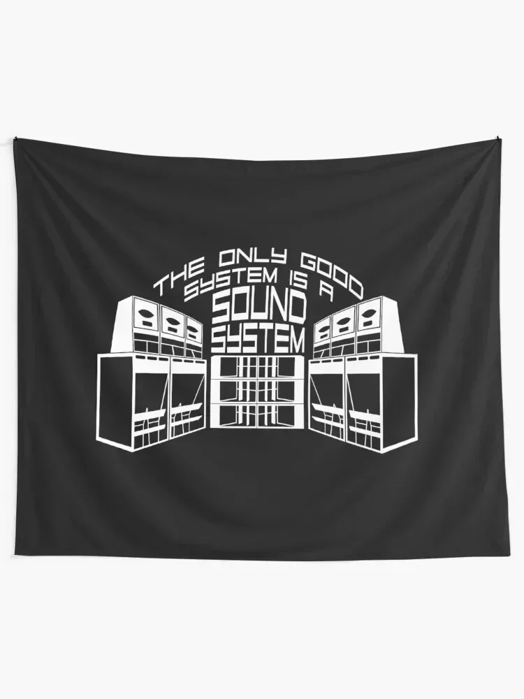 23SY067 - Tekno 23 the only good system is a soundsystem Tapestry Bed Room Decoration Wall Coverings Tapestry
