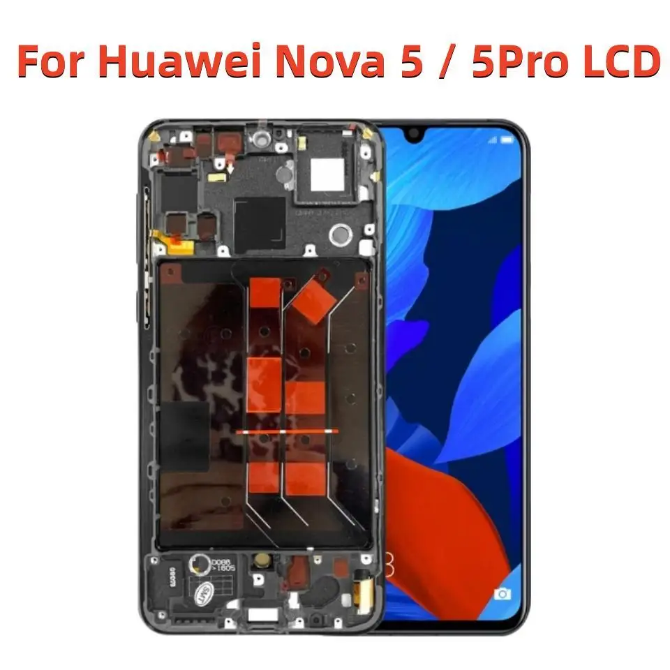 

6.39 For Huawei Nova 5 LCD Display Touch Screen Digitizer SEA-AL00 Assembly For Nova 5 pro LCD Display SEA-AL10