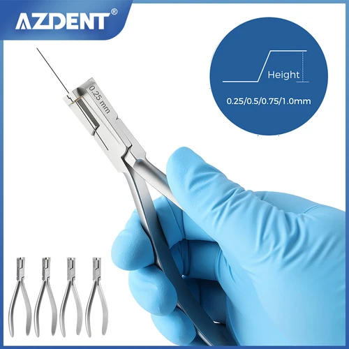 Imagen 1 del producto AZDENT-alicates para formar pasos de alambre Dental, fórceps de curvatura de ortodoncia, cables de arco de flexión, instrumento de dentista de acero inoxidable, 1 ud.