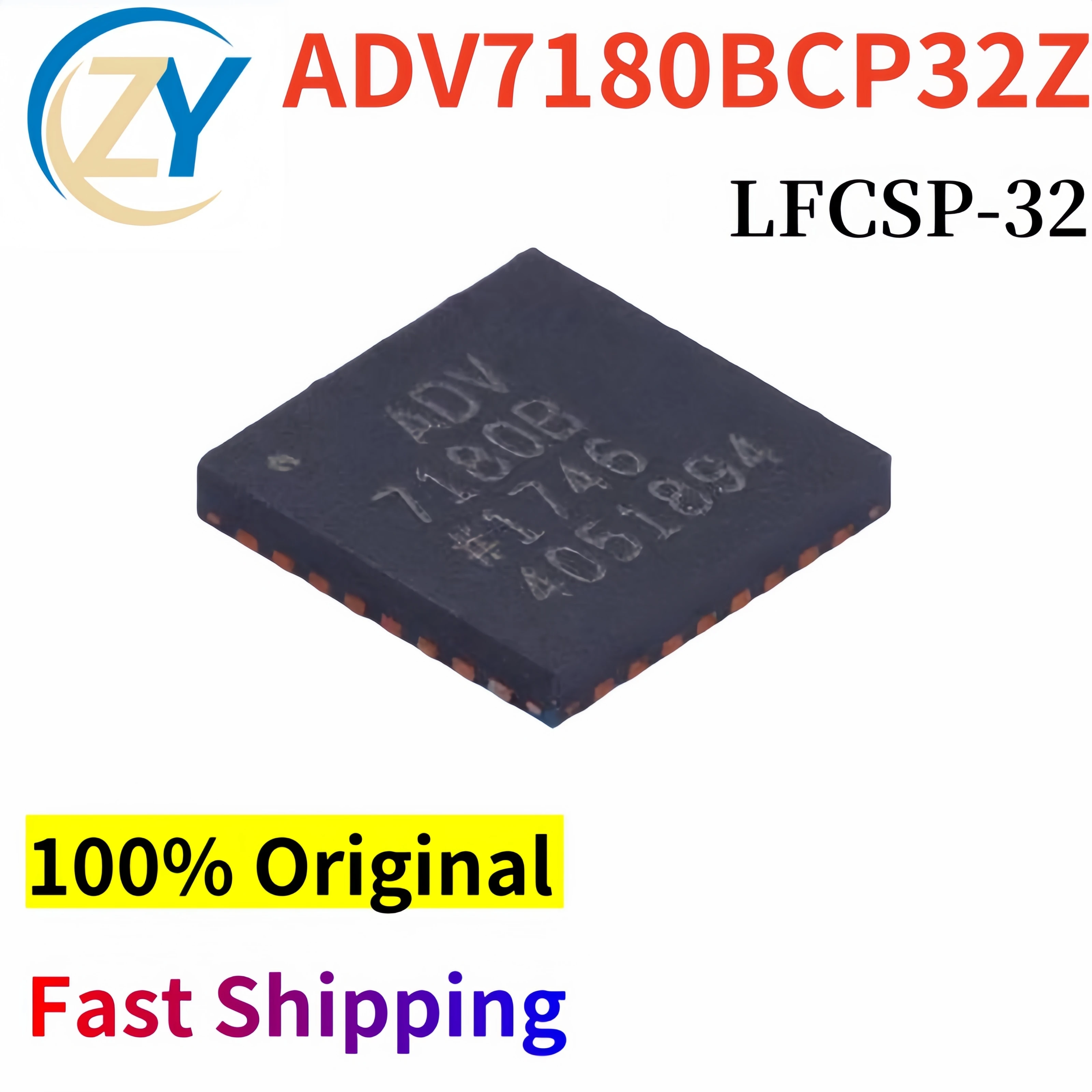 (2pcs) ADV7180 Video ICs ADV7180BCP32Z LFCSP-32 1.8V 100% Original & In Srock