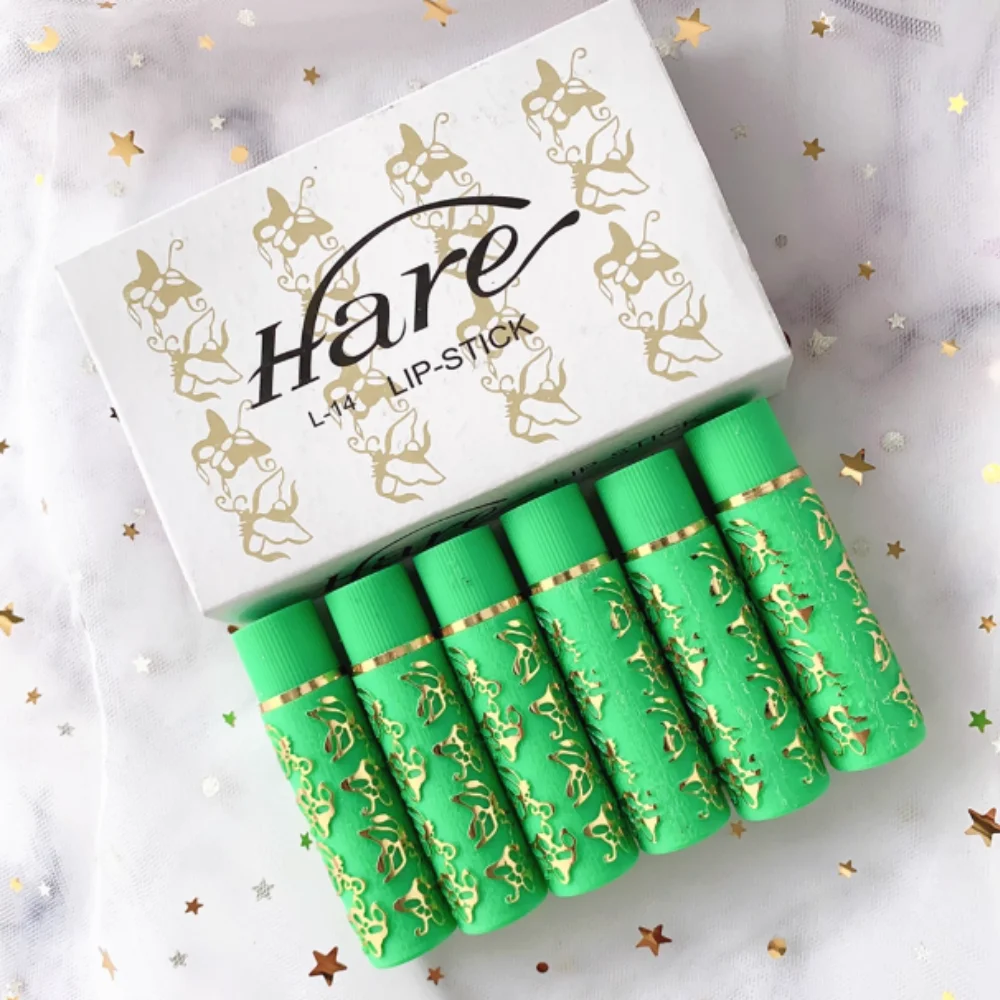 6 Colors Velvet Lipstick Waterproof Butterfly Lip Tint Color Mood Changing Sexy Lip Gloss Magic Matte Lip Blam Lip Makeup