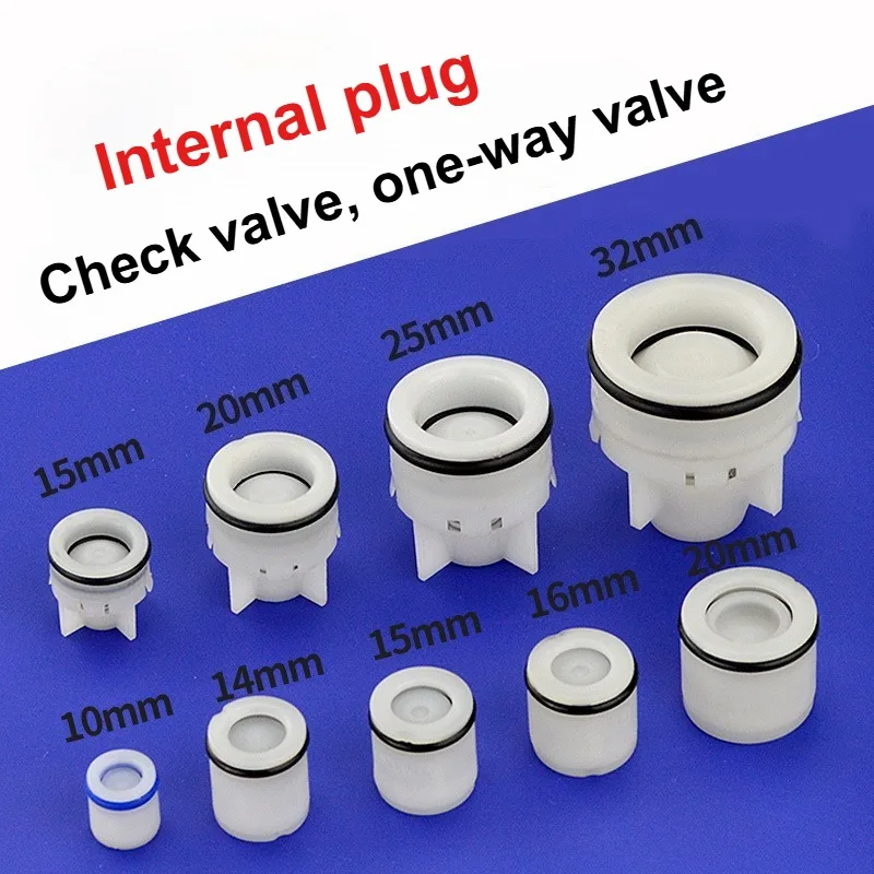 1PCS Plug-in Plastic Non-Return Valve Spring Check For 10-32mm Aquarium Garden irrigation Water Meter Valve Anti Drip