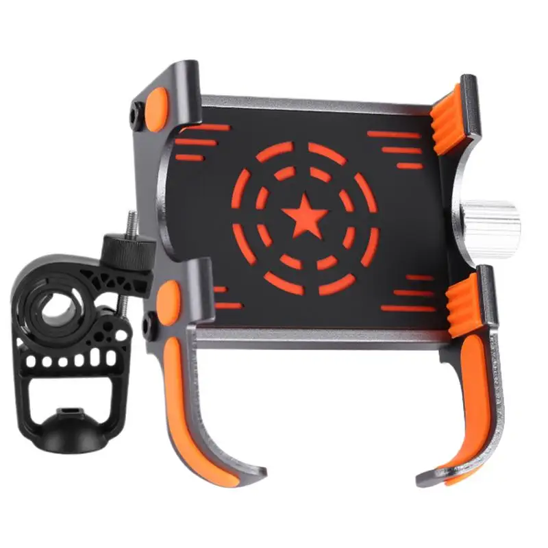 

Phone Holder For Bike Handlebar Cellphone Holder Secure High-Speed Lock Adjustable Smartphone Cradle 360 Rotation For Cycling