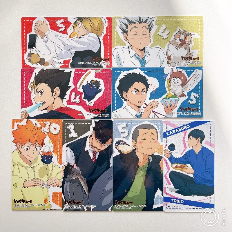 

Подлинный Хайкю!! Талисман Yummy Special Edition Коллекционная карта Кагеяма Тобио Ю Нишиноя Аниме Товары Фестивальные подарки