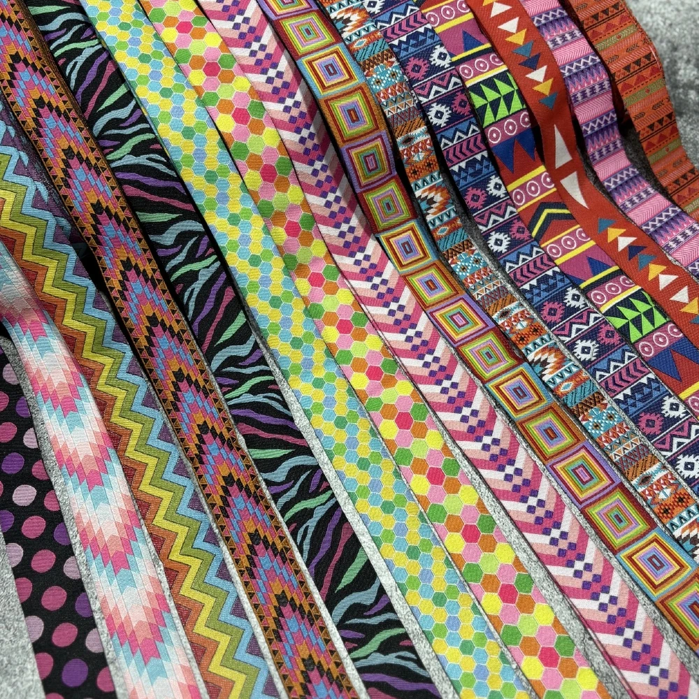 

10 Yards 16MM 22MM 5/8" 7/8" Cartoon Hot geometric Bohemian Woven Jacquard Ribbon DIY Handmade Decorative Dog Chain ZERZEEMOOY