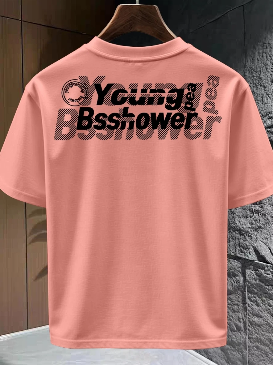 

Футболка в американском стиле с коротким рукавом, повседневная женская одежда, ткань без катышков, средней плотности, для лета