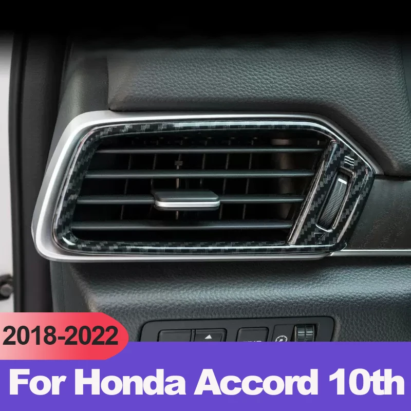 ABS Car Left Right Dashboard Air Conditioning Vent Outlet Trim Cover For Honda Accord 10th 2018 2019 2020 2021 2022 Accessories