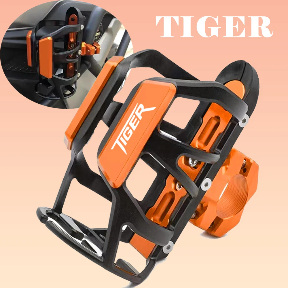 For Tiger 800 900 GT PRO Rally Explorer 1200 XCA Motorcycle Stand Mount Accessories Beverage Water Bottle Cage Drink Cup Holder