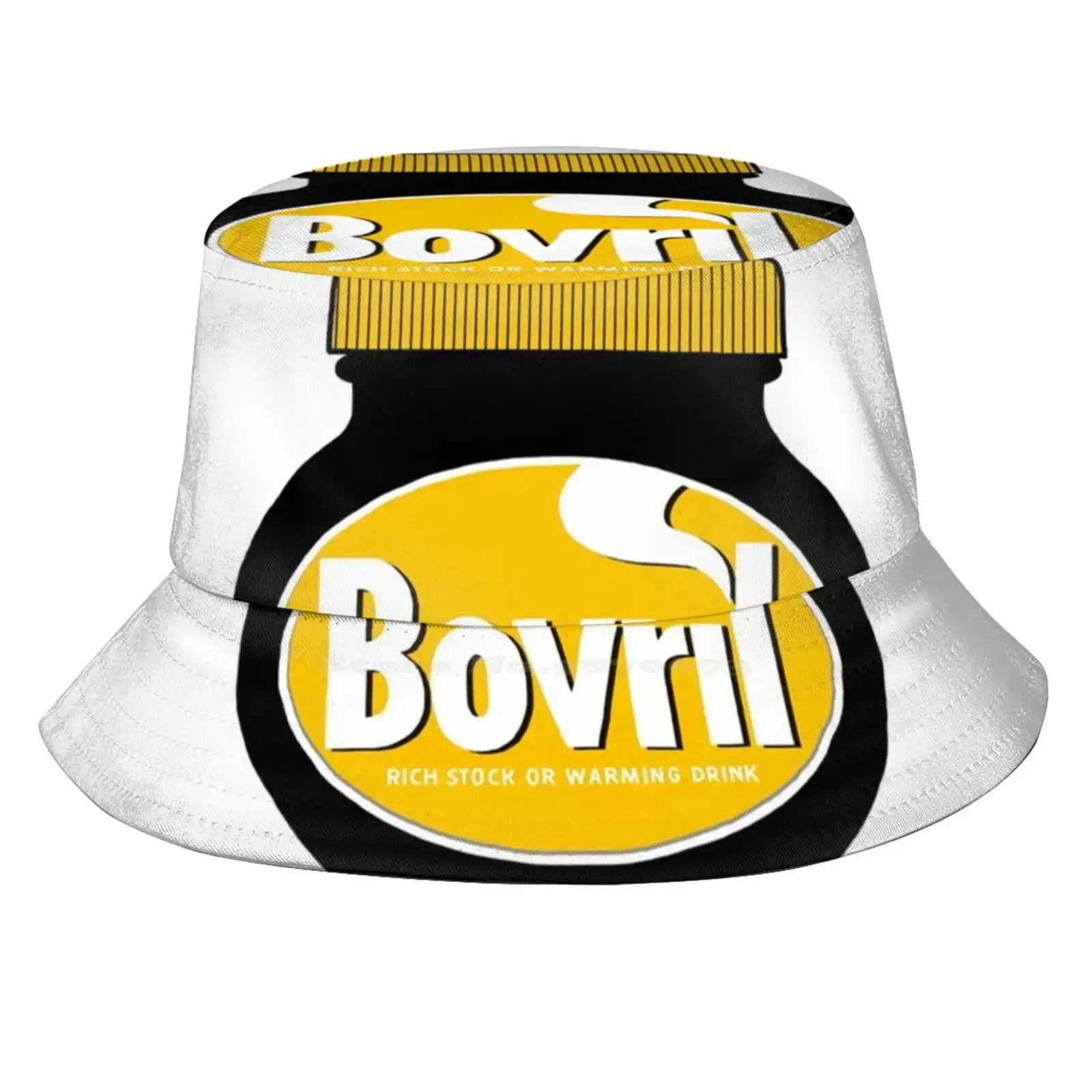 Bovril Chicken Stock Illustration Sun Cap Fisherman Hat Bucket Hats Food Football Marmite Scotland Vintage Black Blog Club