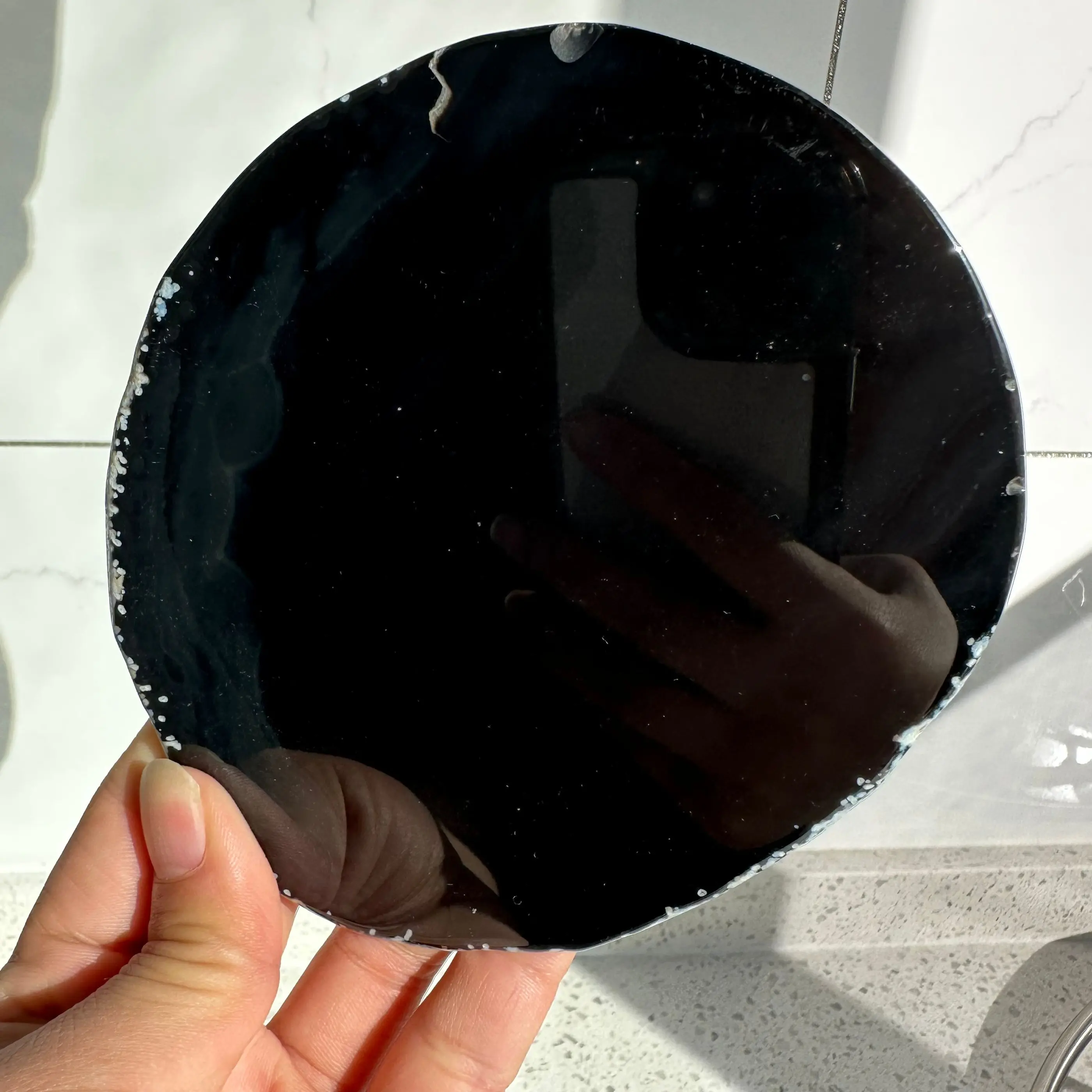 Natural Agate Geode Polished Irregular Crystal Slice Stone DIY Pendant Mineral Home Decoration Healing Crystal Stone Slice