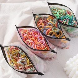 100 Pcs/Bag Elastic Hair Bands Girls Baby Hair Accessories Child Hair Ring Head Rope Scrunchies Headwear Excluding Bottles