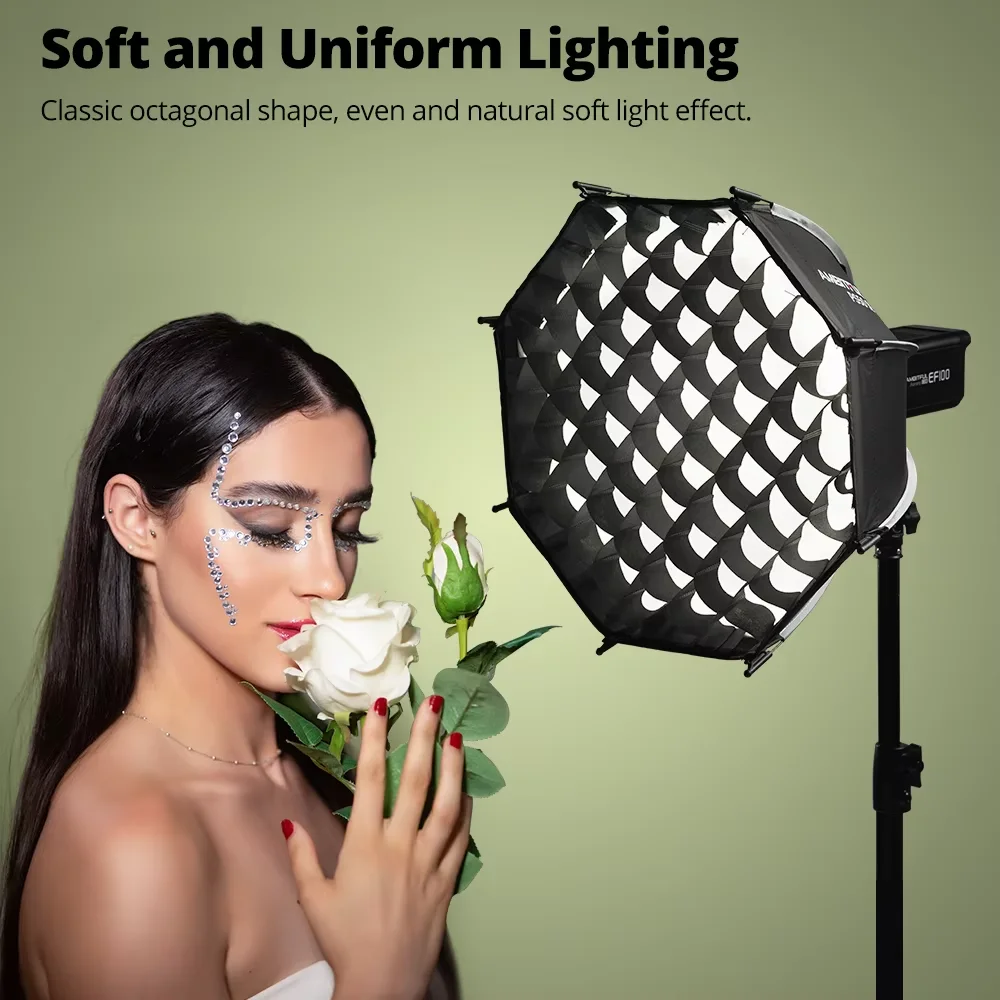 Ambitful PS30/PS50 SE 30cm 55cm mini Quickly Release Bowens Mount Octagon Softbox + Honeycomb Grid Outdoor SoftBox for LED Flash view 6