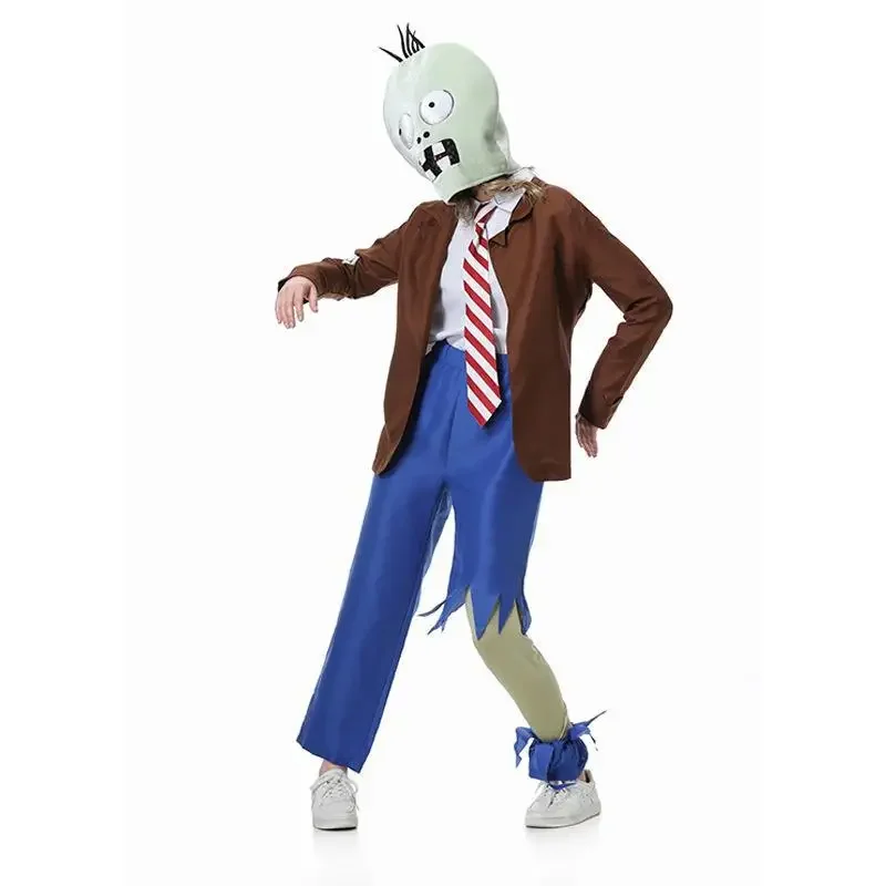 2025 نباتات الزومبي النسائية للهالوين مقابل لعبة الزومبي ملابس لعب الأدوار فستان الوالدين والطفل أزياء تنكرية