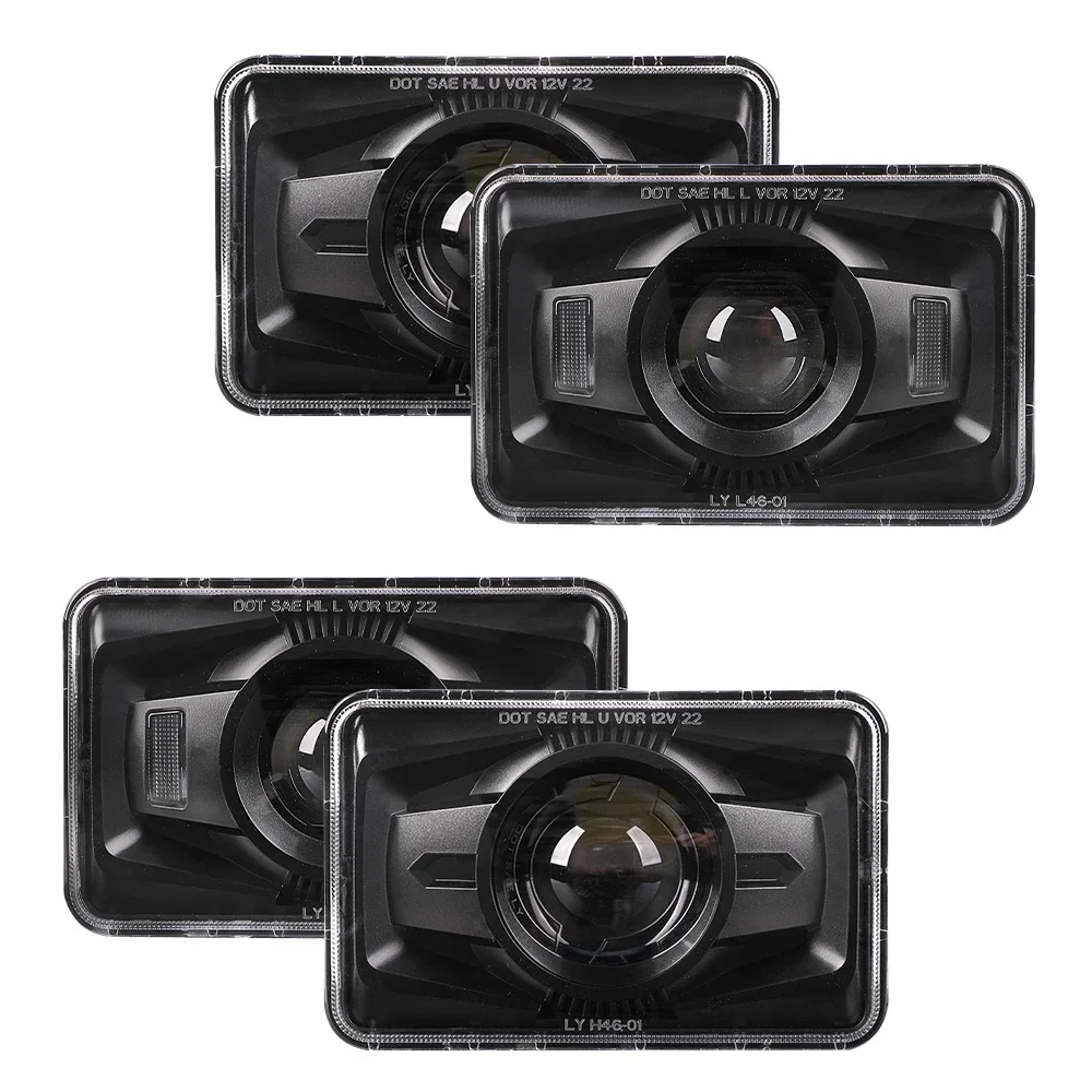 4x6 inch Truck Headlights 45W For Kenworth For Truck Peterbilt 379 with High Low Beam