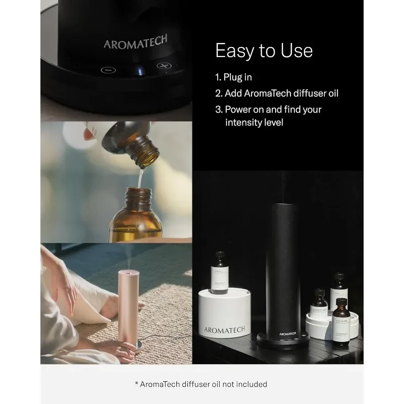 Atualizado: Difusor de perfume AromaTech AroMini BT com Bluetooth – Máquina de perfume de difusão de ar frio para casa, escritório, hotel