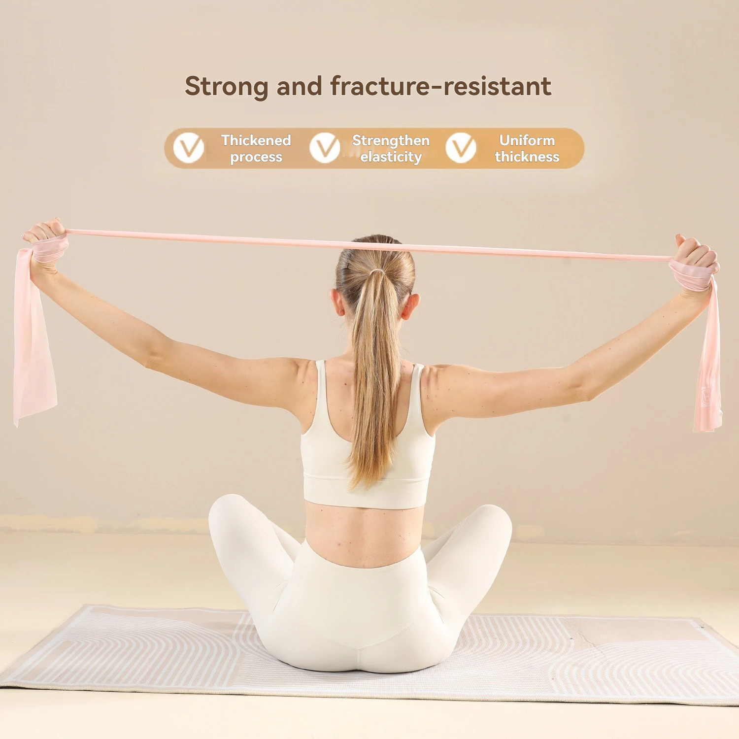 Yoga Resistance Bands for Home Beginners Stretching Training Women's Body Sculpting Fitness Latin Dance Elastic Bands
