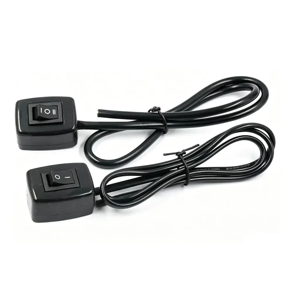 Universeller Auto-Klebeschalter mit Kabel 60cm/100cm DC 12V 10A Auto-Umbauschalter für Nebelscheinwerfer, Fahrer- und Neonlampe