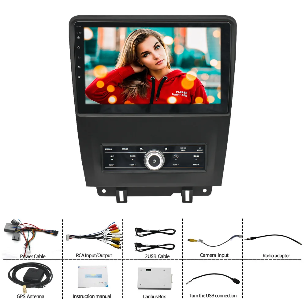 10.1 Inch Android Car touch Screen IN-Dash GPS Navigation WIFI radio Stereo multimedia display For Ford Mustang 2010-2014 MC