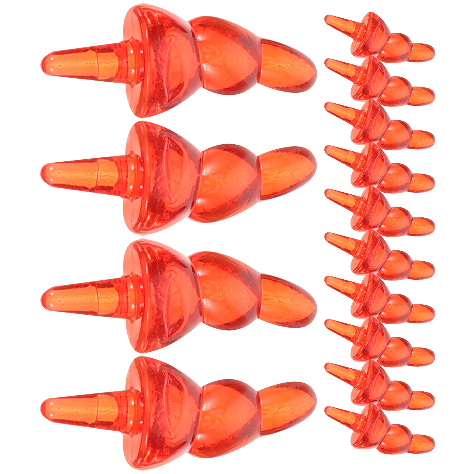 

100pcs Snowman Nose Accessories Small Plastic Diy Ornament For Christmas Decoration Xmas Snowman Making Kit Craft Supplies Nose