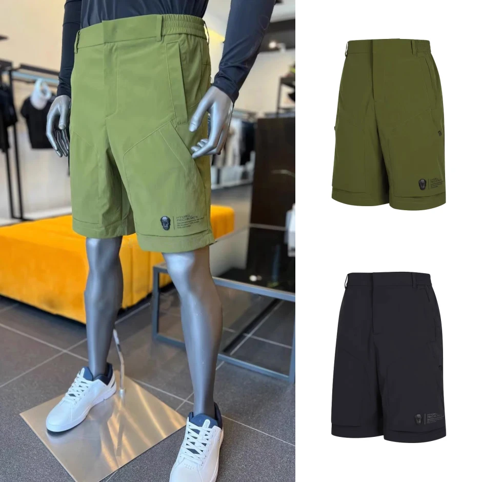 2025 New Korean Golf Shorts Summer Men's Outdoor Sports Casual Workwear Slimming Shorts Solid Color