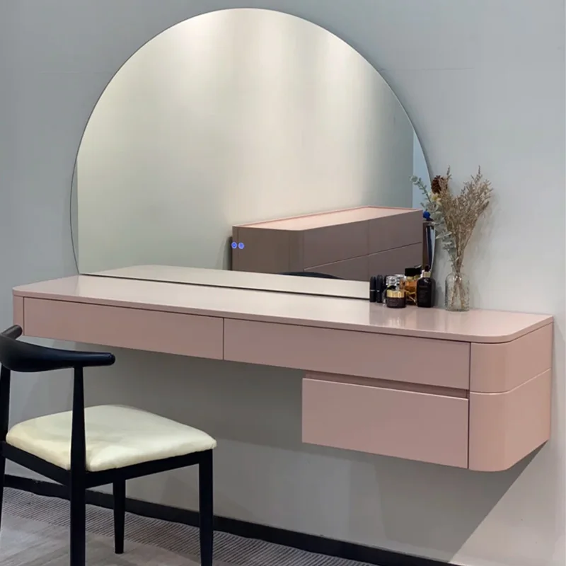 

Hanging dresser bedroom simple modern makeup table 2024 new light luxury wall-mounted suspended makeup table customization