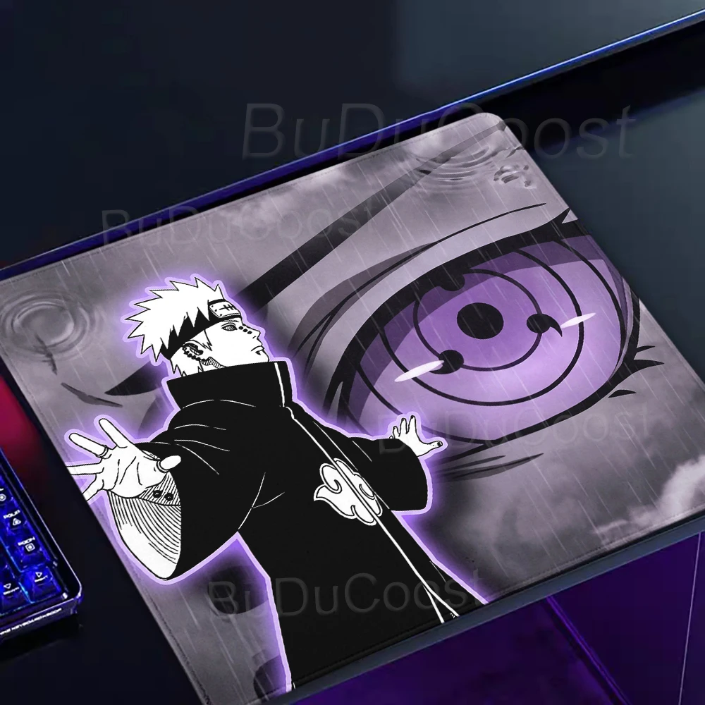 Akatsuki Itachi Uchiha Naruto Mouse Pad Acessórios para jogos Anime pc Teclado Tapete de mesa Gamer Carpet Mousepad Office XS Mouse Mats