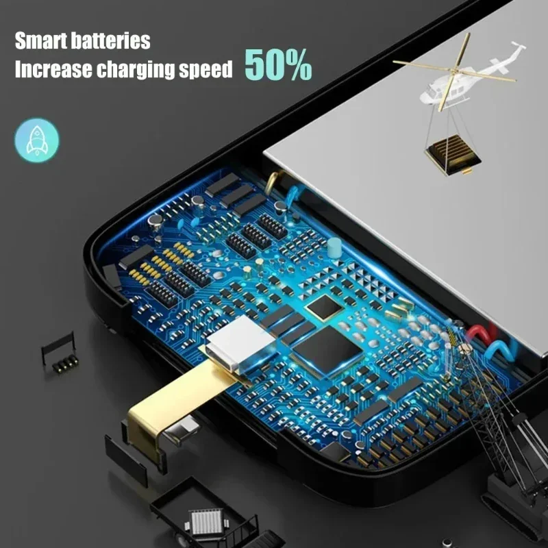 6200 mAh Batterie Ladegerät Fall Für iPhone 6 7 8 Plus Lade Fall Für iPhone X Xs XR 11 Pro max Tragbare Power Bank