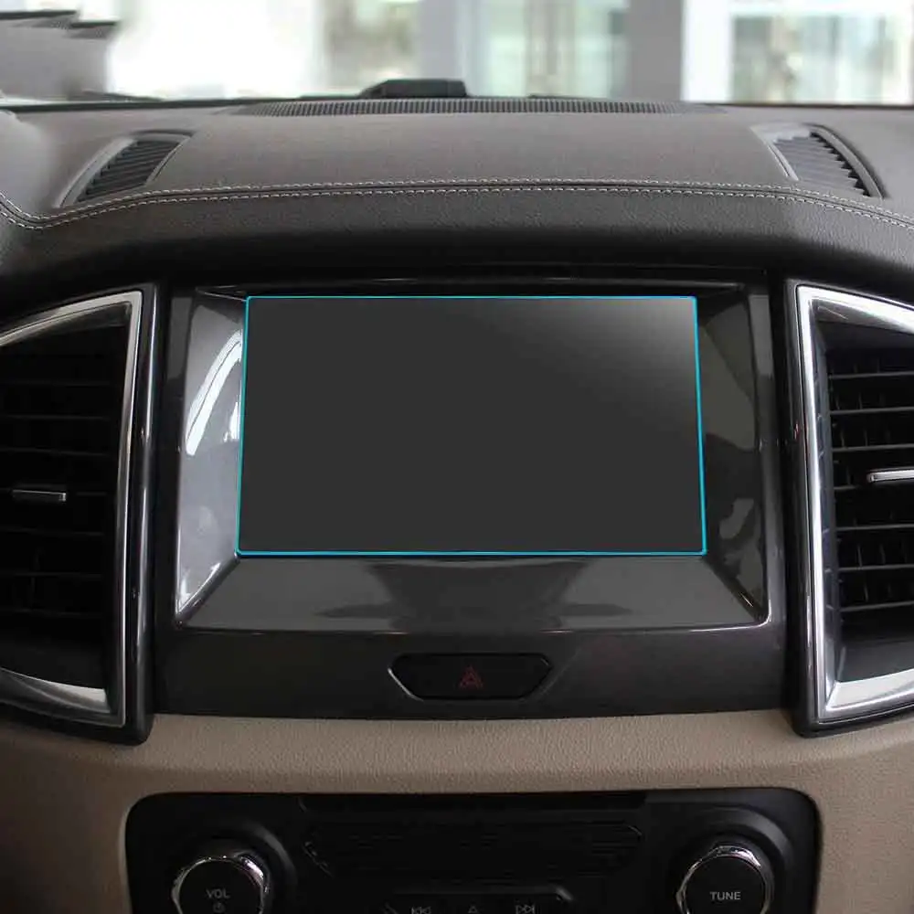 Car GPS Navigation Screen Tempered Glass Protect Film Interior Accessories For Ford Ranger 2015 2016 2017 2018 2019 2020 2021