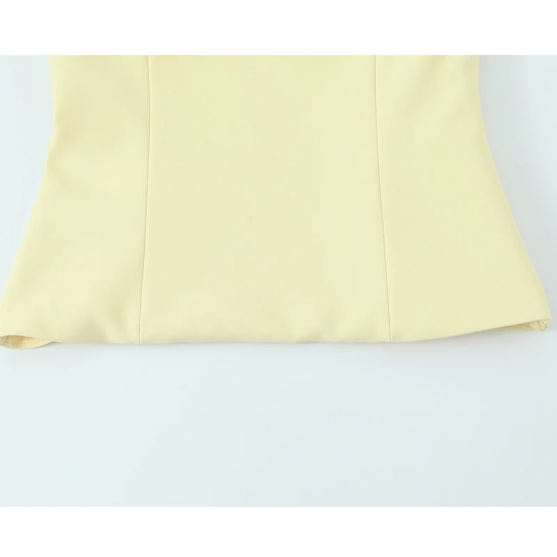MUJER White Bow Crop Top Woman Sexy Backless Bustier Tops for Women Summer Camisole Sleeveless Tops Women Strap Short Tops Woman image 6