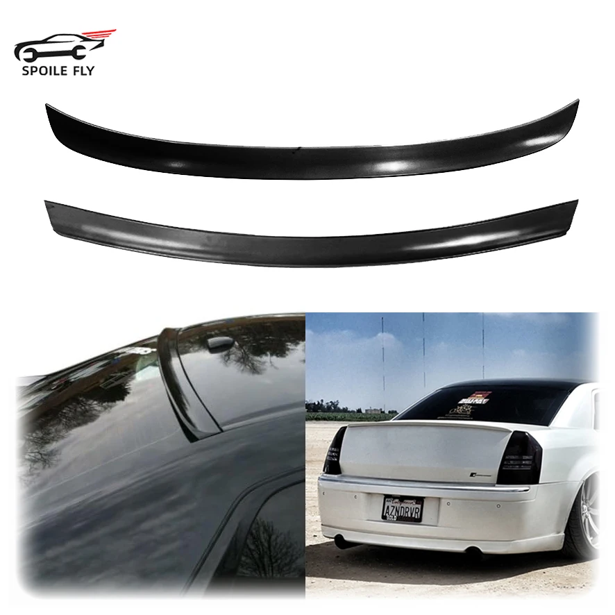 For Chrysler 300C 2005 2006 2007 2008 2009 2010 ABS Rear Wing Spoiler Roof Spoiler Glossy Black Car Accessories Body Kit