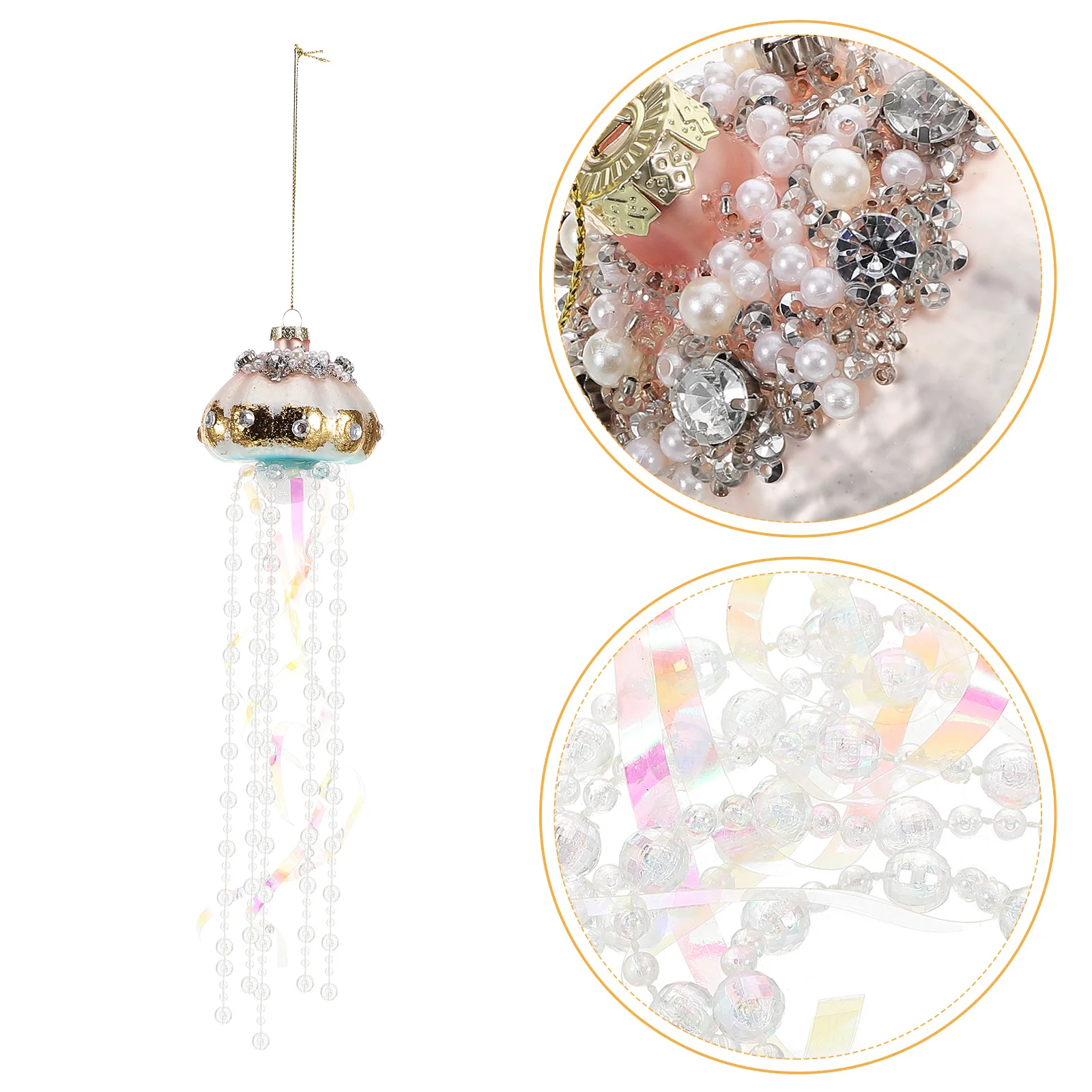 

Ocean Themed Glass Jellyfish Pendant Hanging Decoration Unique Home Decor for Parties Weddings Birthdays Holidays