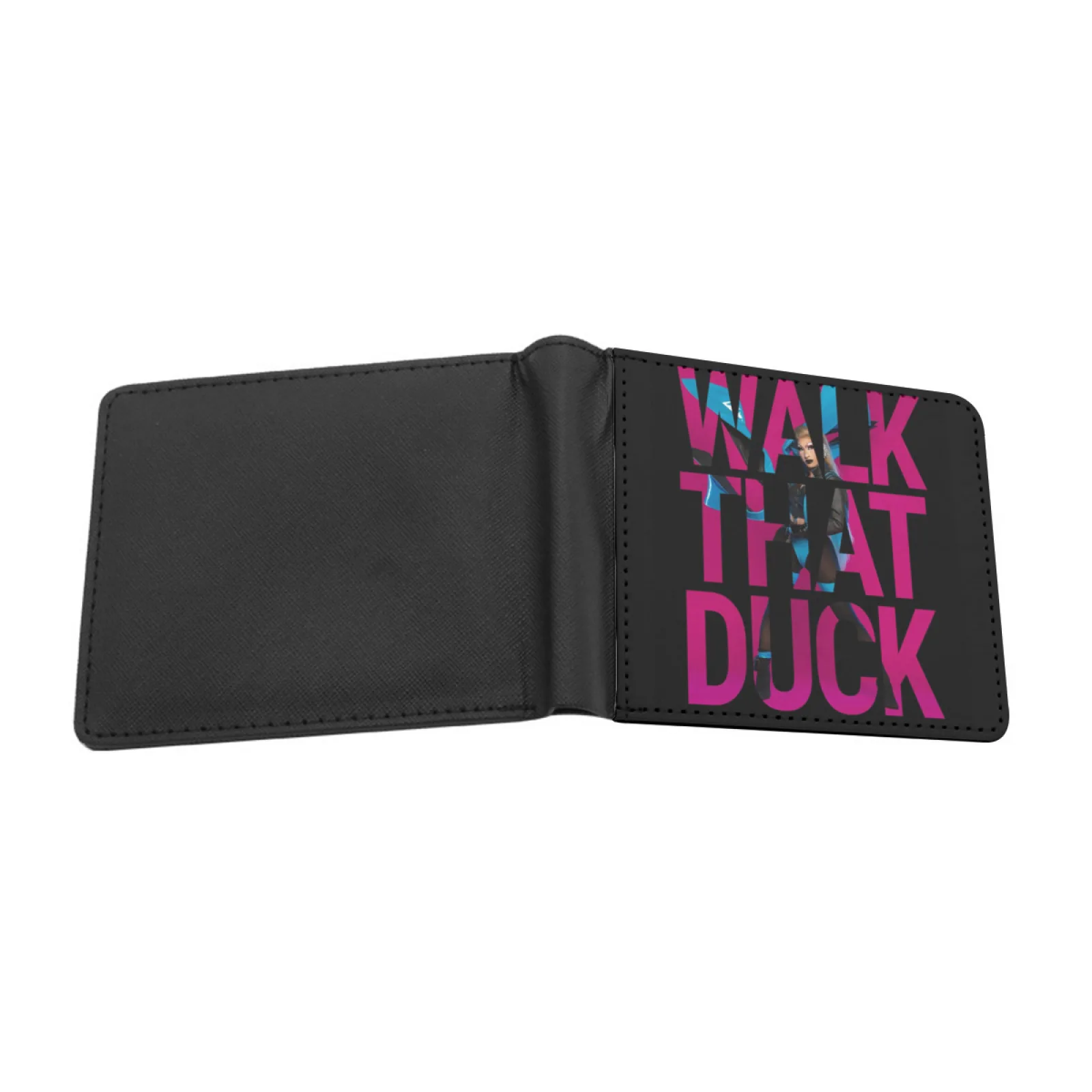 Walk That Duck Men Wallets Card Man Wallet Short Purse Bi-Fold Personalized Purses You Better Walk That Duck Anetra Rpdr