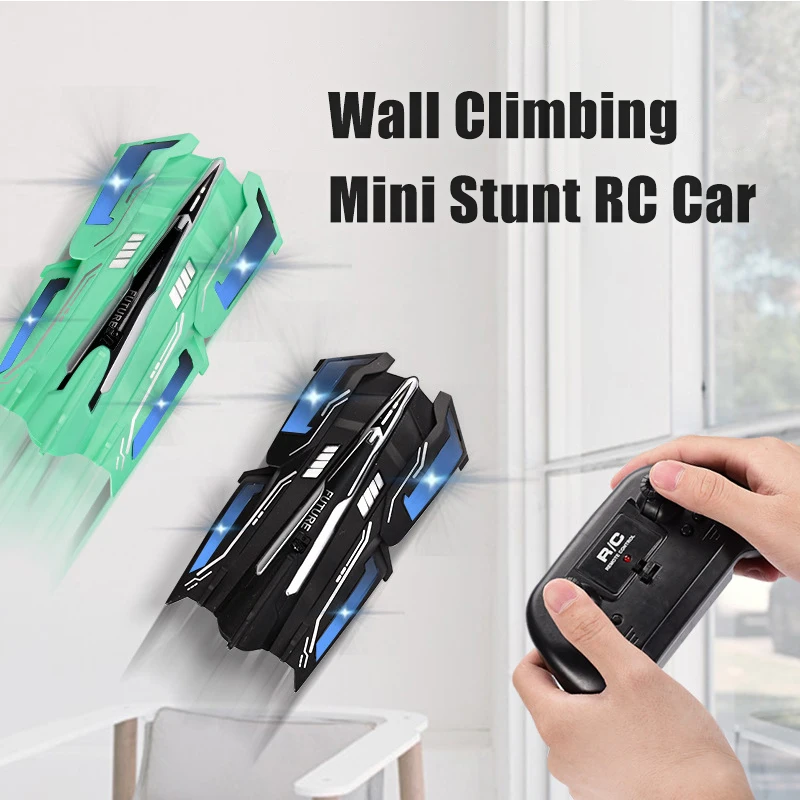 2.4G Mini Stunt RC Car Wall Climbing 360 Degree Rotation Drift With Light Stunt Racing Car Remote Control Electric Toys For Kids